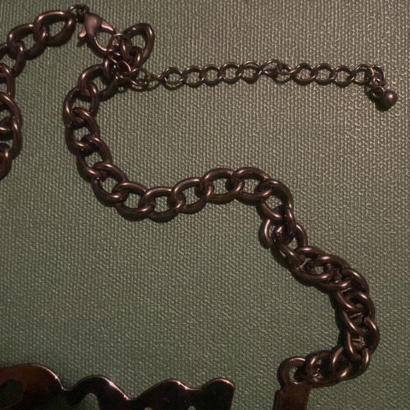 Black chain necklace - Picture 3 of 4